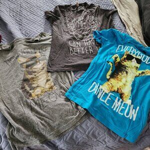 Collection of cat tees